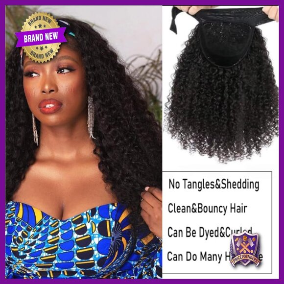 20 Inch Deep Wave Headband Wig Human Hair Glueless 180% Density main image 5